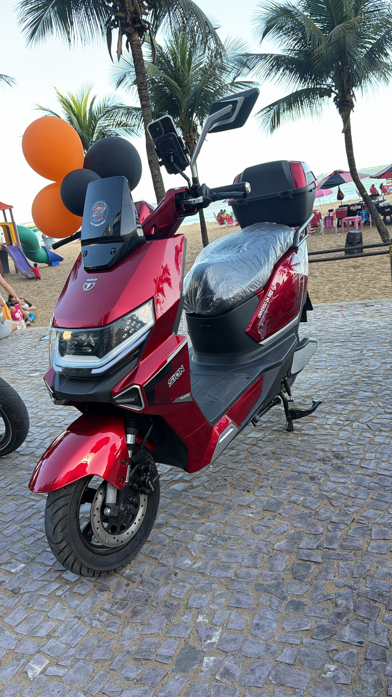 Veículo elétrico na loja Universo da Bike