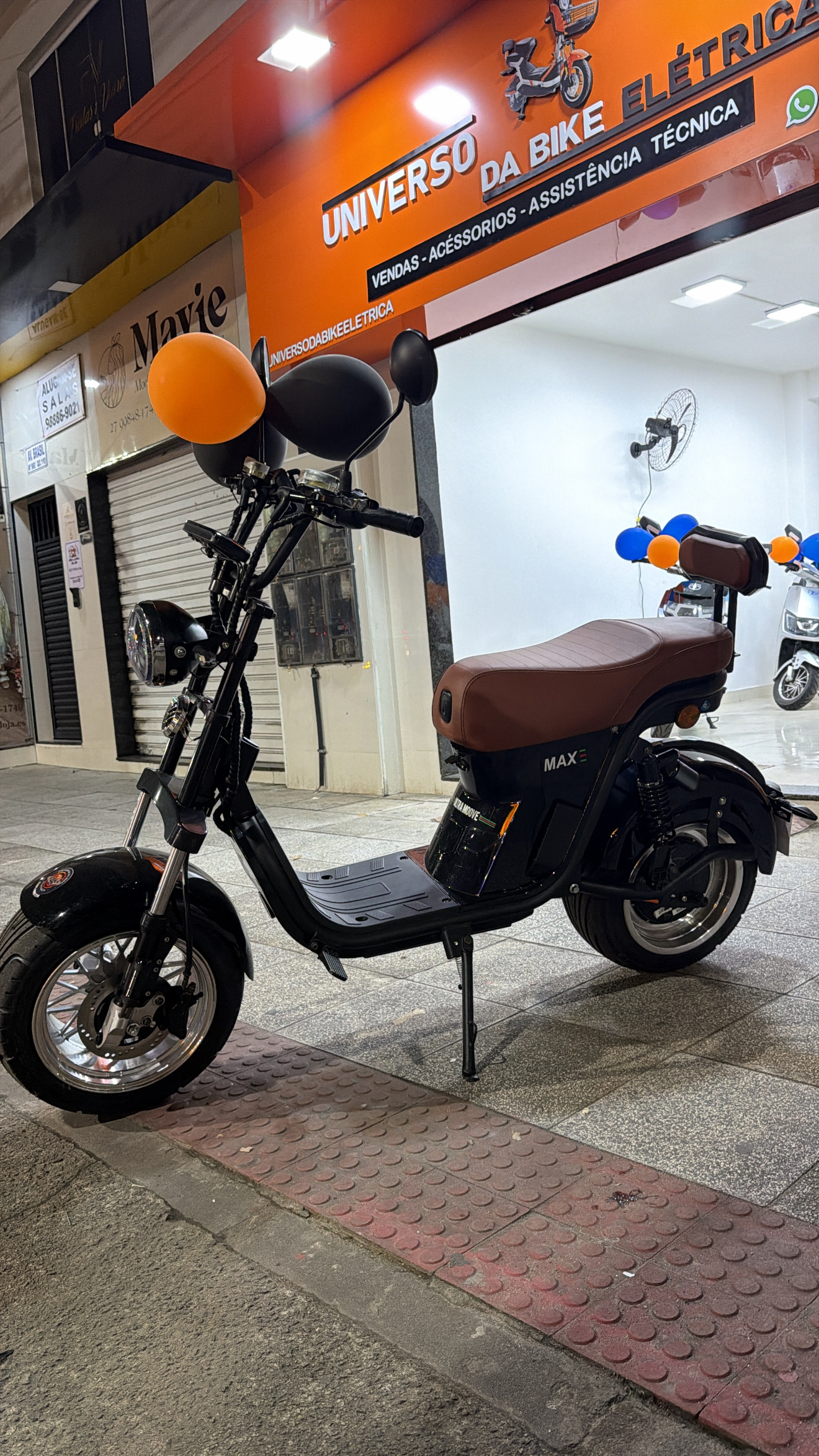 Veículo elétrico na loja Universo da Bike